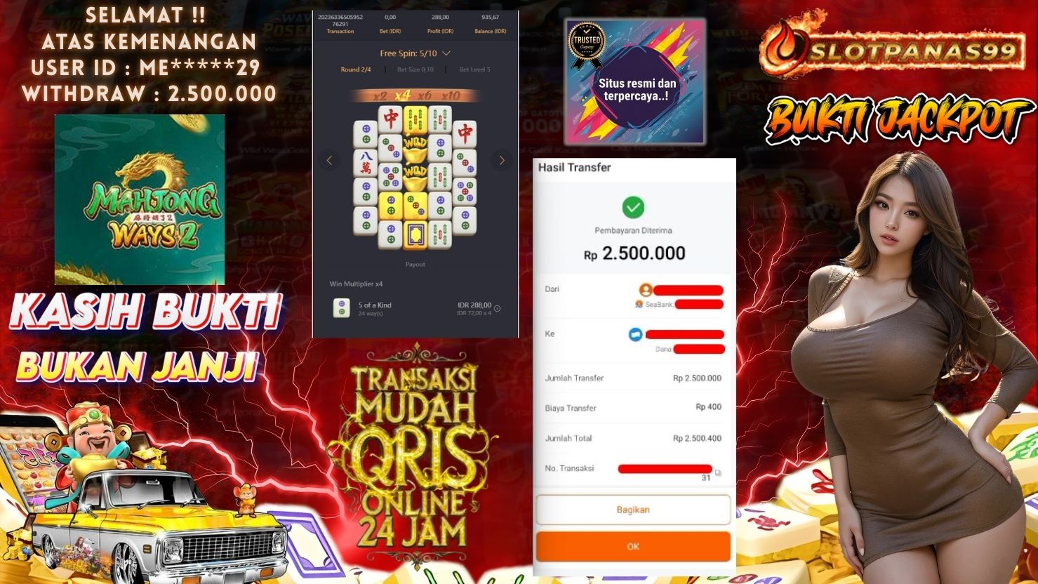 SLOTPANAS99 JACKPOT SLOT MAHJONG WAYS 2